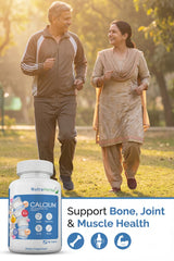 NutraHerbal Calcium 1000 mg Tablets with Magnesium, Zinc & Vitamin D3 | High Strength Bone & Joint Support | Improves Muscle Strength & Teeth Health | Daily Calcium Supplement | 100 Tablets