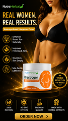 NutraHerbal Brestogen Cream | Herbal Breast Massage Cream for Firmness, Shape & Skin Nourishment (100g)