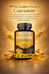 NutraHerbal Curcumin Capsules 500mg | 95% Curcuminoids | Supports Joint Health, Immunity, Heart & Digestion | 60 Herbal Capsules