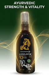 NutraHerbal Longjack Oil for Men | Herbal Massage Oil for Strength, Stamina & Confidence | 13 Powerful Herbs | Ayurvedic Formula | 30 ml