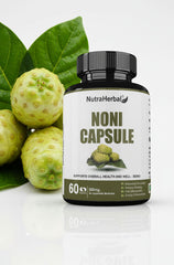 NutraHerbal Noni Capsule 500mg | 100% Ayurvedic Herbal Supplement | Supports Immunity, Digestion & Energy | 60 Capsules