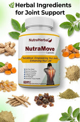 NutraHerbal NutraMove Capsules for Joint Pain Relief | Supports Joint Strength, Flexibility & Mobility | Herbal Joint Care Supplement | 60 Capsules