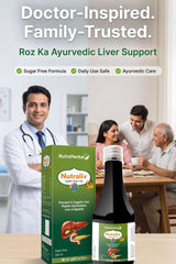 NutraHerbal Nutraliv Syrup 200ml | Ayurvedic Liver Tonic | Sugar Free | Supports Liver Detox, Digestion & Appetite | Herbal Liver Care Formula