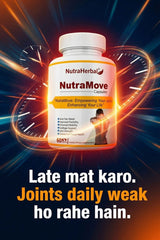 NutraHerbal NutraMove Capsules for Joint Pain Relief | Supports Joint Strength, Flexibility & Mobility | Herbal Joint Care Supplement | 60 Capsules