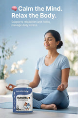 NutraHerbal Nutra Relix Capsule 500mg | Natural Sleep & Stress Relief Capsule | Promotes Deep Sleep, Calm Mind & Relaxation | Herbal Dietary Supplement | 60 Capsules