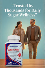 NutraHerbal SugarShield Capsule 750mg | Ayurvedic Blood Sugar Support Supplement | Helps Maintain Healthy Glucose Levels | Antioxidant & Digestive Support | 60 Capsules