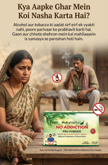 NutraHerbal No Addiction Pro Powder – Natural Herbal Support jo Alcohol aur Tobacco chhodne mein madad kare | Balanced Ayurvedic Herbal Formula | Health Supplement | Pack of 3 Bottles (60 x 3g Each)