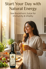 NutraHerbal Sea Buckthorn Juice with Nano Curcumin | Rich in Omega 3, 6, 7, 9 & Vitamin C, E | Immunity Booster, Skin Glow & Heart Health Support | 500ml Ayurvedic Sea Buckthorn Juice
