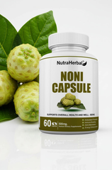 NutraHerbal Noni Capsule 500mg | 100% Ayurvedic Herbal Supplement | Supports Immunity, Digestion & Energy | 60 Capsules