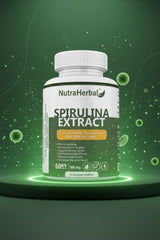 NutraHerbal Spirulina Extract Capsules 500mg | 60 Capsules | Natural Superfood for Energy, Immunity, Detox & Overall Wellness