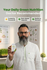 NutraHerbal Wheatgrass Capsules | Wheat Grass Capsule for Detox, Immunity & Energy | Rich in Chlorophyll, Vitamins & Antioxidants | 100% Ayurvedic | 60 Capsules