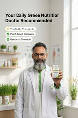 NutraHerbal Wheatgrass Capsules | Wheat Grass Capsule for Detox, Immunity & Energy | Rich in Chlorophyll, Vitamins & Antioxidants | 100% Ayurvedic | 60 Capsules