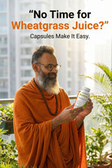 NutraHerbal Wheatgrass Capsules | Wheat Grass Capsule for Detox, Immunity & Energy | Rich in Chlorophyll, Vitamins & Antioxidants | 100% Ayurvedic | 60 Capsules