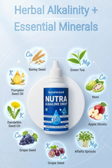 NutraHerbal Alkaline Drops 100ml | pH Balance Support | Alkaline Water Enhancer with Essential Minerals | Improves Digestion, Detox & Energy | For Daily Wellness