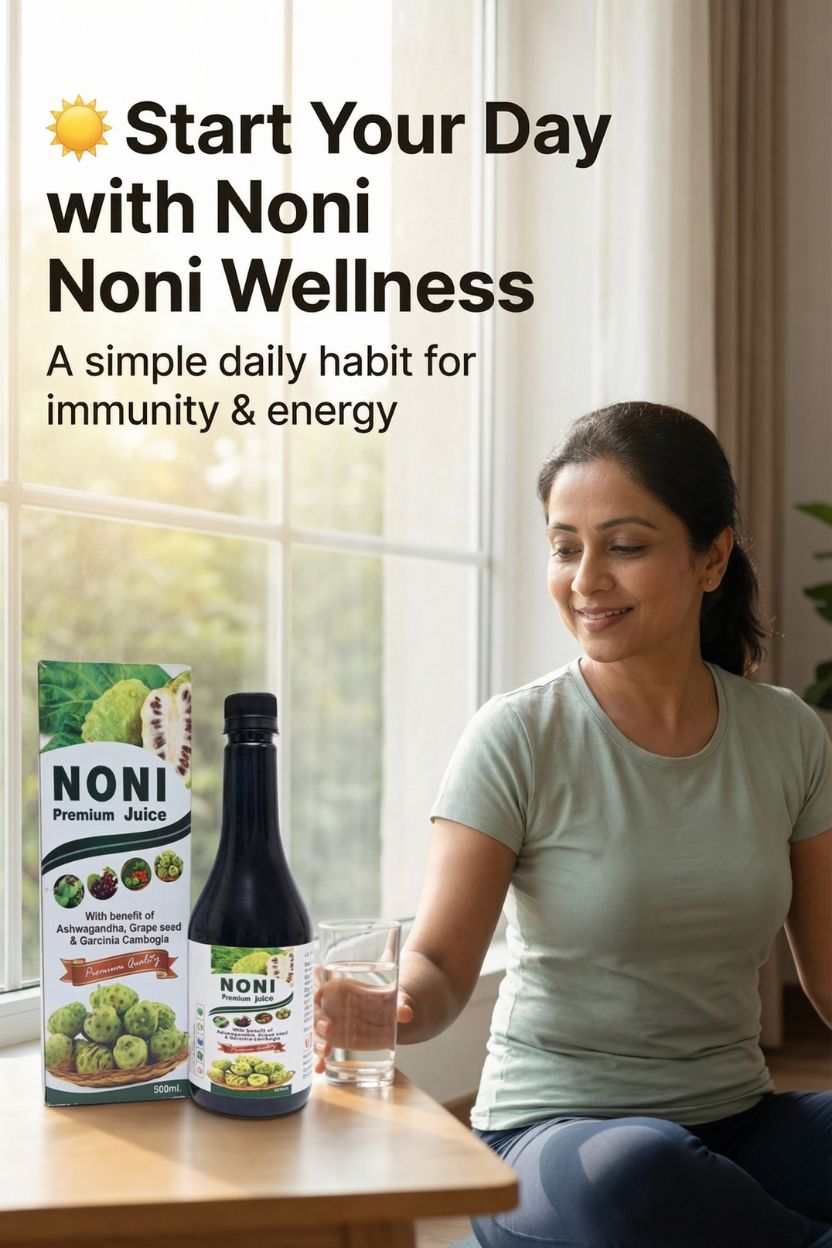 NutraHerbal Noni Juice 500 ml | 100% Pure & Natural Noni Extract | Immunity, Digestion & Energy Support | Ayurvedic Health Tonic