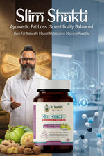 Dr. Vashisht Ayurveda Slim Shakti Capsules for Weight Loss | Herbal Weight Loss Capsules with Garcinia Cambogia, Green Coffee & L-Carnitine | Boost Metabolism & Burn Fat Naturally | 30 Capsules