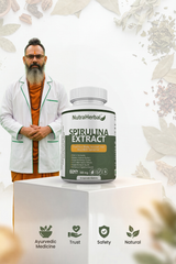 NutraHerbal Spirulina Extract Capsules 500mg | 60 Capsules | Natural Superfood for Energy, Immunity, Detox & Overall Wellness